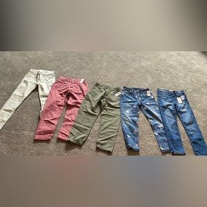 5 pairs of NWT jeans;  girls size 10